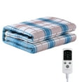 thumbnail image 2 of ZFYXGS Portable Electric Heated Blanket Throw Brown for Bed Car Couch on Clearance, 2 of 6