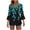 Blue, variant on 3/4 Sleeve Tops for Women V Neck Button Down Blouse, Floral & Geometric Print Flare Sleeve Casual Loose Tunic Top with Multiple Styles Brown,S