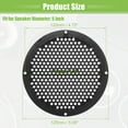 thumbnail image 6 of Unique Bargains 2 Pcs 5" Car Speaker Grills Cover Mesh 5 Inch Audio Subwoofer Protector with Mounting Screws ABS Black, 6 of 6