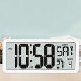 thumbnail image 5 of Reloj de pared cuadrado Yashi digital gigante 13.8 pulgadas Pantalla LCD decoración multifuncional color negro, 5 of 5