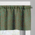 thumbnail image 5 of Ambesonne Teal and Brown Valance & Curtain, Bohemian Eastern, 55"x36", Dark Seafoam Redwood, 5 of 7
