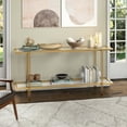thumbnail image 6 of Henn&Hart 64" Gold Console Table, 6 of 8