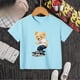 thumbnail image 5 of Camiseta de algodón 100 % con estampado de oso y patineta creativa de verano para niños y niñas, cómoda camiseta informal de manga corta para adolescentes, camiseta de algodón, 5 of 5