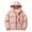 Pink, variant on TFEOQRY Men's Short Padded Coats Casual Hooded Solid Color Winter Warm Cotton Jacket Long Sleeve Parkas Pink
