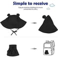 thumbnail image 4 of Wide Brim Hats Cute Baby summer Sun hat UPF 50+ toddler Adjustable bucket hats sun protective with Chin Strap for kids boys and girls black 2-4T, 4 of 7