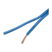 Auto Drive Universal Car Stereo Speaker Wire, 18 Gauge, 100ft Long, Transparent Blue Color