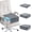 Gray, variant on Height Adjustable Chair Cushions, 6 Inch Thick Office Chair Booster Seat Cushion to Raise Height, Extra Thick Seat Pad for Wheelchair, Home, Office, Car(17.7 * 15.7 * 6 Inch)