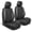 Black Elite 5, variant on MotorBox Elite Edition Faux Leather Car Seat Covers, Charcoal, Universal Fit