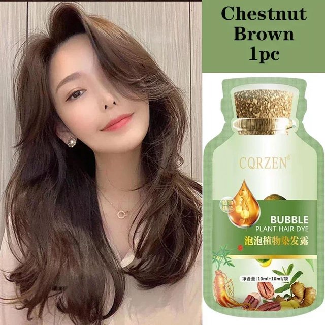 Champú para teñir el cabello, cubierta para cabello gris, 5 minutos que cambian el Color del cabello, champú para teñir el cabello no irritante, cuidado del cabello a la moda DIY