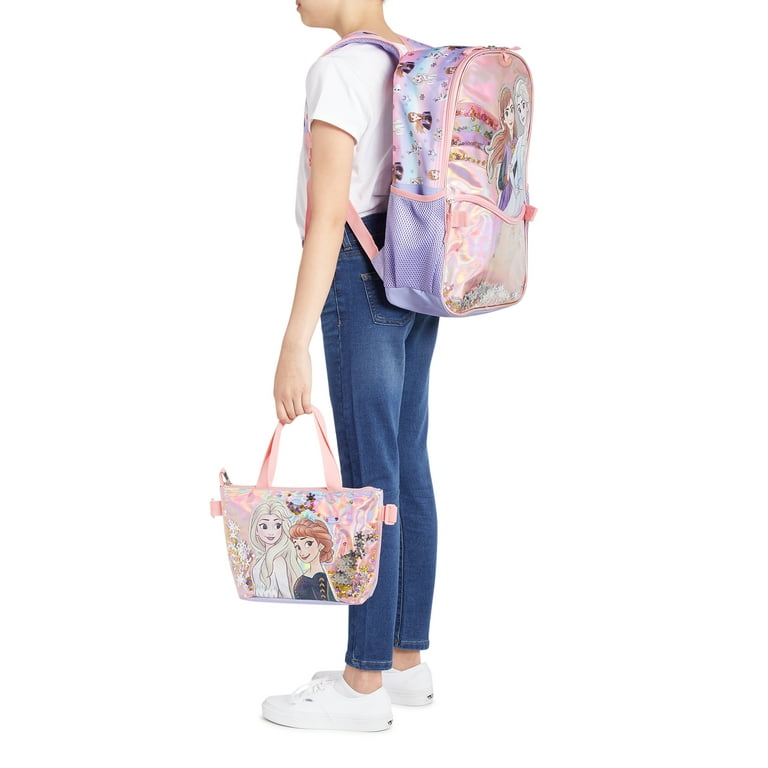 Disney Princesses Girls' 16 Child Backpack with Lunch Bag 5-Piece Set 