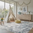 thumbnail image 5 of UERMEI 10x12 Washable Area Rugs for Living Room, Modern Abstract Printed Rug, Vacuum-Friendly, Non Slip Indoor Rug for Bedroom Dining Room Home Decor Carpet, Dark Blue/Gray, 5 of 9