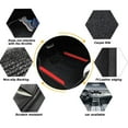 thumbnail image 3 of Tuqiang Tapis de Sol de Voiture for Volkswagen for Routan Velours-Liners Robustes en Daim Noir et Rouge, 3 of 4