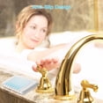 thumbnail image 2 of 3PCS Grey Soap Holders, Premium Silicone Bamboo Soap Dish, Self Draining Soap Dishes Saver for Shower, Bar Soap, Bathroom, Kitchen Sink, Bath tub, Sponge, Easy Clean, Extend Soap Life, 2 of 7