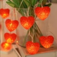 thumbnail image 7 of SLYNSHome Heart String Lights Valentine's Day 10FT 20 LED Heart Shaped Fairy Lights USB Operated Decor for Home Bedroom Wedding Anniversary Party - Red, 7 of 7