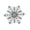 White, variant on Elegant Snowflake Brooch Lightweight Alloy Christmas Holiday Party Accessory