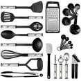 thumbnail image 2 of Kaluns 35 Pcs Cooking Utensils Set, Nonstick Heat Resistant Nylon & Stainless Steel Cooking Sets – Complete Kitchen Essentials & Kitchenware, Black, 2 of 13