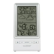 La Crosse Technology Battery-Powered LCD Wireless 2-Piece Digital Weather Forecast Station with Hygrometer and Calendar, 308-1415FCT