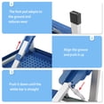 thumbnail image 6 of JINS & VICO Plastic PS Thickened Picnic Table with 4 Chairs, Picnic Table and Chairs, Blue, 6 of 6