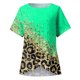 thumbnail image 3 of Gibobby Playera de Manga Corta Casual Suave Camiseta manga corta con cuello redondo y estampado bloque color cómoda informal verano para mujer(Amarillo,CH), 3 of 5