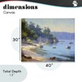 thumbnail image 4 of Stupell Industries Traditional Near The Shore Summer Sailing Canvas Art, 40 x 30, by Creative Studio, 4 of 8