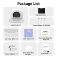 thumbnail image 5 of LeloPets D1 Self‑Cleaning Cat Litter Box, App Control, Auto Safety Sensors, Odor Control, Large‑Capacity Covered, for Multiple Cats, White, 5 of 9