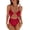 Red, variant on Womens Swimsuit Tummy Control Bathing Suit Sexy Flattering Cheeky High Cut Out Cute Ladies Swimwear