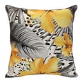 thumbnail image 2 of Outdoor Decor by Commonwealth Sunny Citrus  Large Tropical Flowers Printed Pillow 24 x 24 in White, 2 of 4