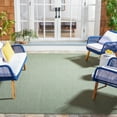 thumbnail image 2 of SAFAVIEH Courtyard Leighton Checkered Indoor/Outdoor Area Rug, Dark Green/Beige, 6'7" x 6'7" Square, 2 of 7