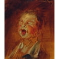 thumbnail image 2 of Wilhelm Busch 20x23 Gold Ornate Framed and Double Matted Museum Art Print Titled - Screaming Boy (1873), 2 of 4