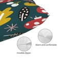 thumbnail image 5 of Disketp Pillow Covers Cartoon Leaf Mushroom Red Pattern Throw Pillow Case Cushion Covers,Cushion For Bedroom,Couch,Home-14"X20", 5 of 9