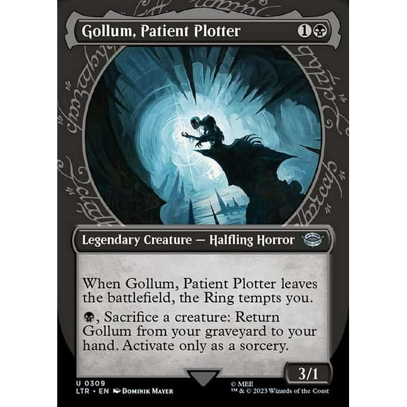 MtG Tales of Middle-Earth Uncommon Gollum, Patient Plotter (Showcase) #309
