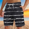 thumbnail image 4 of Soki Beach Casual Shorts for Men Striped Shorts on Clearance, 4 of 5