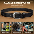 thumbnail image 6 of JASGOOD Genuine Leather Belt for Men Handmade Heavy-Duty Work Belt for Jeans Pants Holiday Gifts, 6 of 9