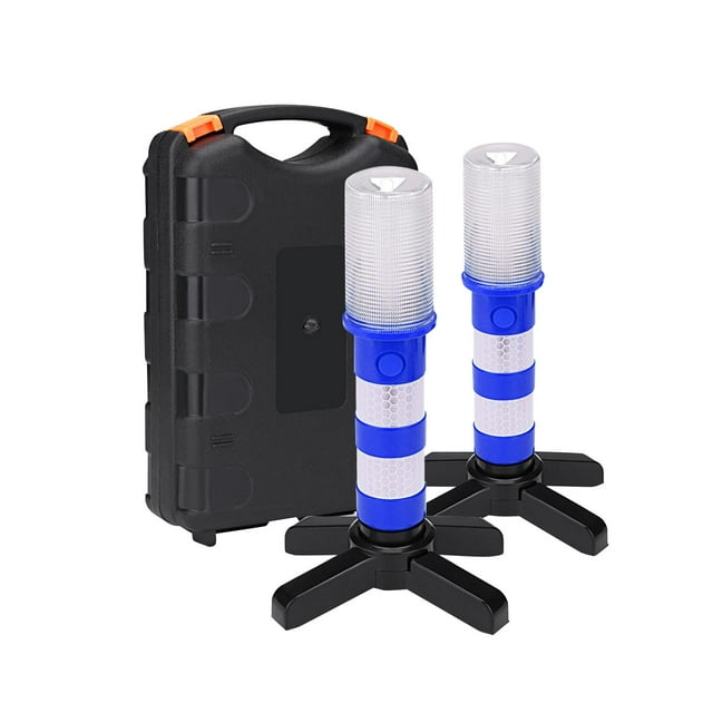 Abbracc Generic Emergency Roadside Lighting Kit Practical Strobe Road Warning Lights for Blue