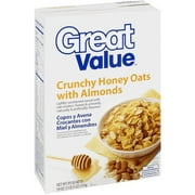 Great Value Crunchy Honey Oats With Almonds Cereal, 19 Oz