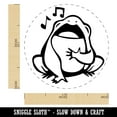 thumbnail image 2 of Singing Frog Toad Music Self-Inking Rubber Stamp Ink Stamper - Purple Ink - Medium 1 Inch, 2 of 7