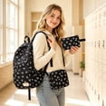 thumbnail image 3 of 3 PC Backpack Set with Cute Bow,Large Capacity Cartoon Backpacks, Back to School Merch, Lightweight Travel Backpacks, Waterproof School Bag for Teens, 3 of 7