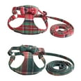 thumbnail image 4 of Esaierr Dog Vest & Harness 2 PCS Clothes for Small Medium Sized Dogs Cats Classic Christmas Plaid Outdoor Walking, 4 of 7