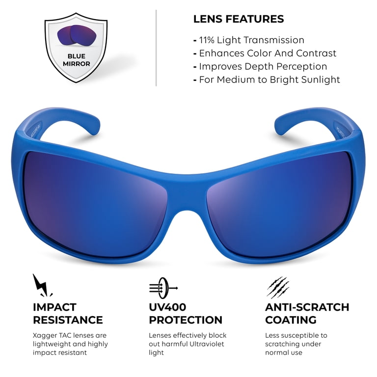 XL Oversized Wraparound Sunglasses, TR90 Frame, Polarized UV400 Protection Xagger-Oversized-Wrap-Around-  main image 3