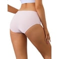 thumbnail image 3 of INSPIRE CHIC Women's Mid-Waisted Invisible Briefs Full Coverage Light and Breathable Panties M Pink, 3 of 4