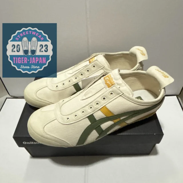 Onitsuka Tiger MEXICO 66 SLIP-ON 1183A360 211 BIRCH MOSS Unisex US 7.5-14 Shoes