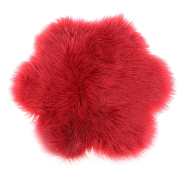 Alfombra de Peluda con , Alfombrilla para El , Felpudo para , Alfombrilla de , Cojín para Asiento, Decoración para rojo Macarena Alfombra de peluche