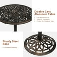 thumbnail image 6 of Ktaxon 40 in Outdoor Bistro Pub Table, Round Patio Bar Height Cocktail Table, Bar Height Table for Outdoor and Indoor, Antique Bronze, 6 of 7