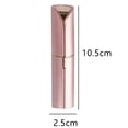 thumbnail image 2 of Eliminador de pelo facial para las mujeres, afeitadora eléctrica de la cara de oro rosa para las mujeres para la depilación instantánea e indolora, oro rosa, 2 of 4