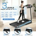 thumbnail image 5 of Simpfree Treadmill with 10" HD TV Movie Touchscreen and 3D Virtual Sports Scene, 0.5-9.0 mph/h & 3.25HP Electric Treadmill with Incline for Home（Black）, 5 of 8