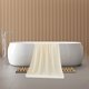 thumbnail image 5 of Toalla de baño absorbente de piña y terciopelo, poliéster beige grande de 35x67 pulgadas, secado rápido para natación en la playa salón de spa en casa, suave y grueso sin pelusa, 1 paquete, 5 of 6