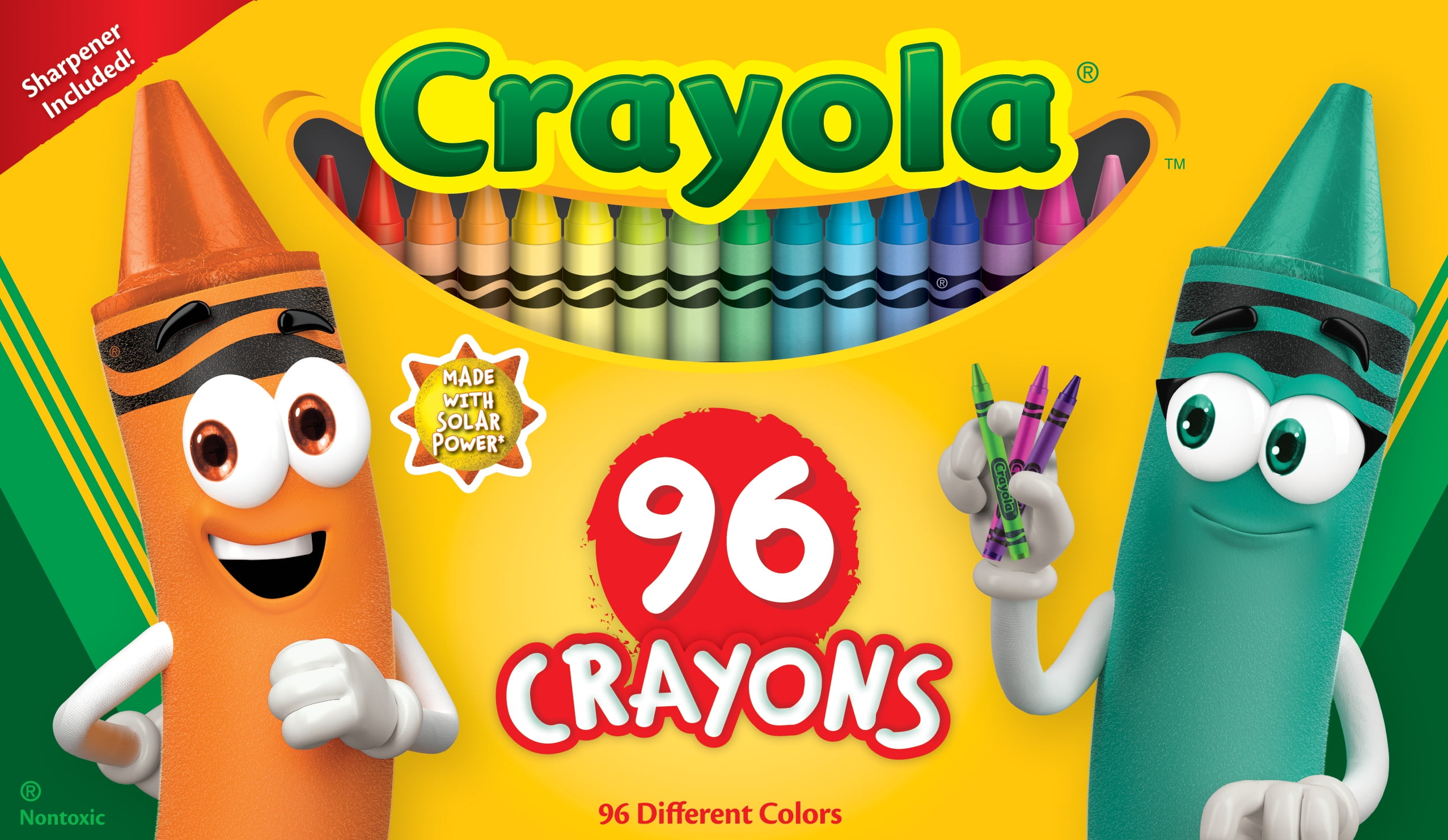 Crayola Crayon Set, Easter Basket Stuffers, School Supplies, 96 Pcs Coloring Set, Child Ages 3+