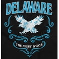 thumbnail image 2 of Cute Delaware Floral Eagle DE Girl Women's Graphic T Shirt Tees Brisco Brands S, 2 of 5
