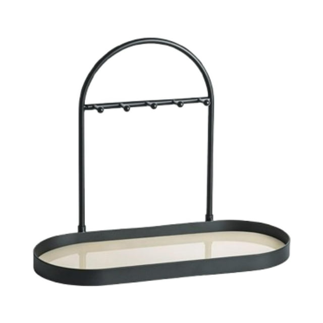 Soporte para joyas, llavero, base estable simple, resistente, decorativo, colgador de collares para Beige