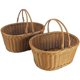 thumbnail image 4 of Cesta de mimbre para picnic, cesta de mimbre para la compra, cesta de mimbre para almacenamiento con asa de mimbre, cesta para picnic, frutas, flores y verduras, 4 of 5